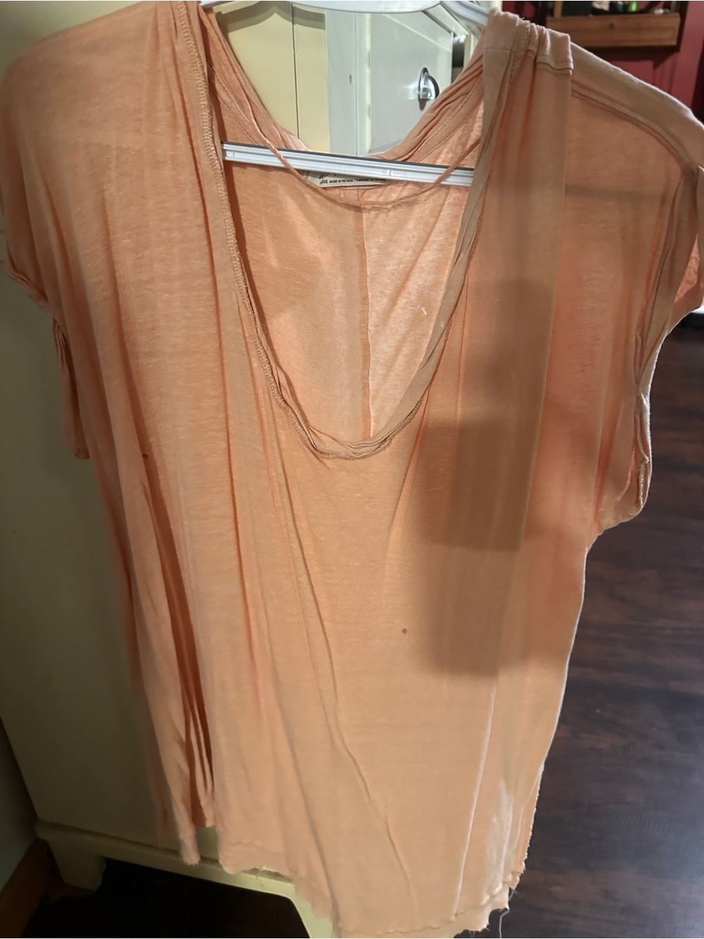 We The Free Peach Short Sleeve Tunic